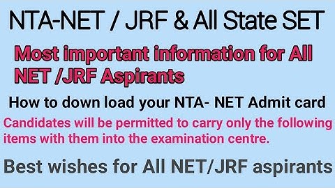 Most important information For every NTA -NET/ JRF Aspirants by Taufique Ansari