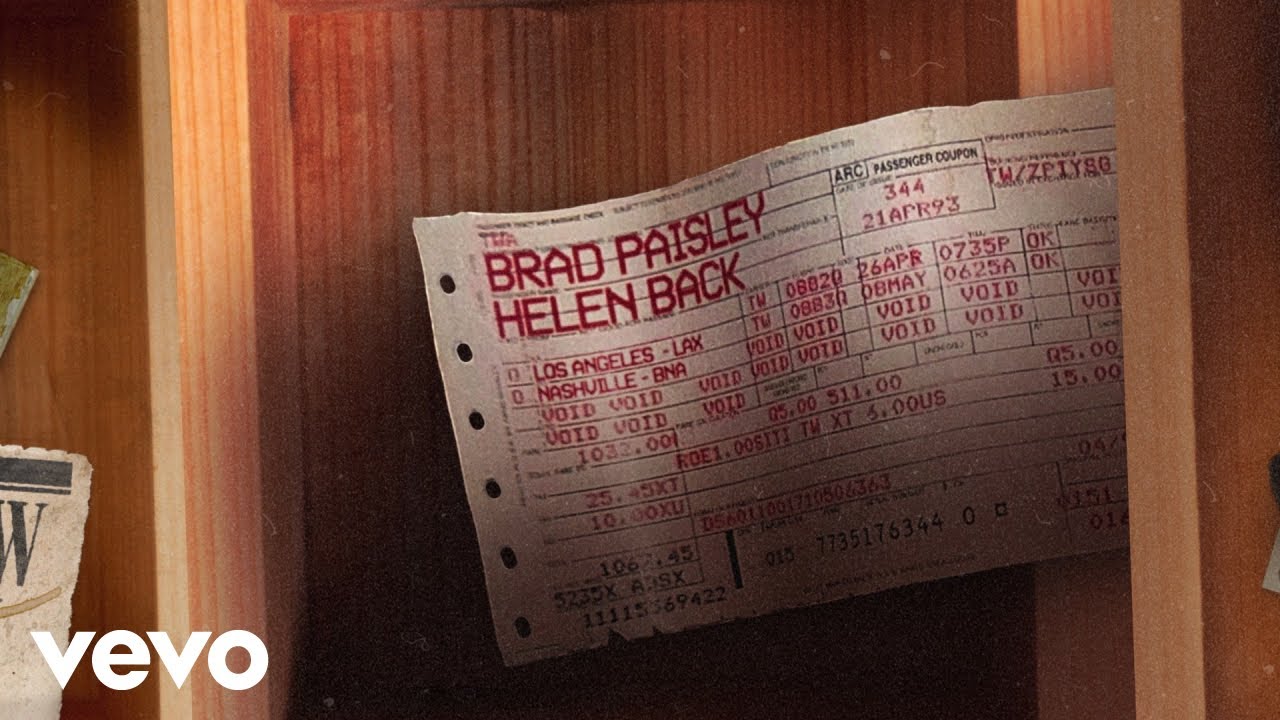 Watch Brad Paisley - Helen Back (Official Audio) on YouTube Watch Brad Paisley - Helen Back (Official Audio) on YouTube