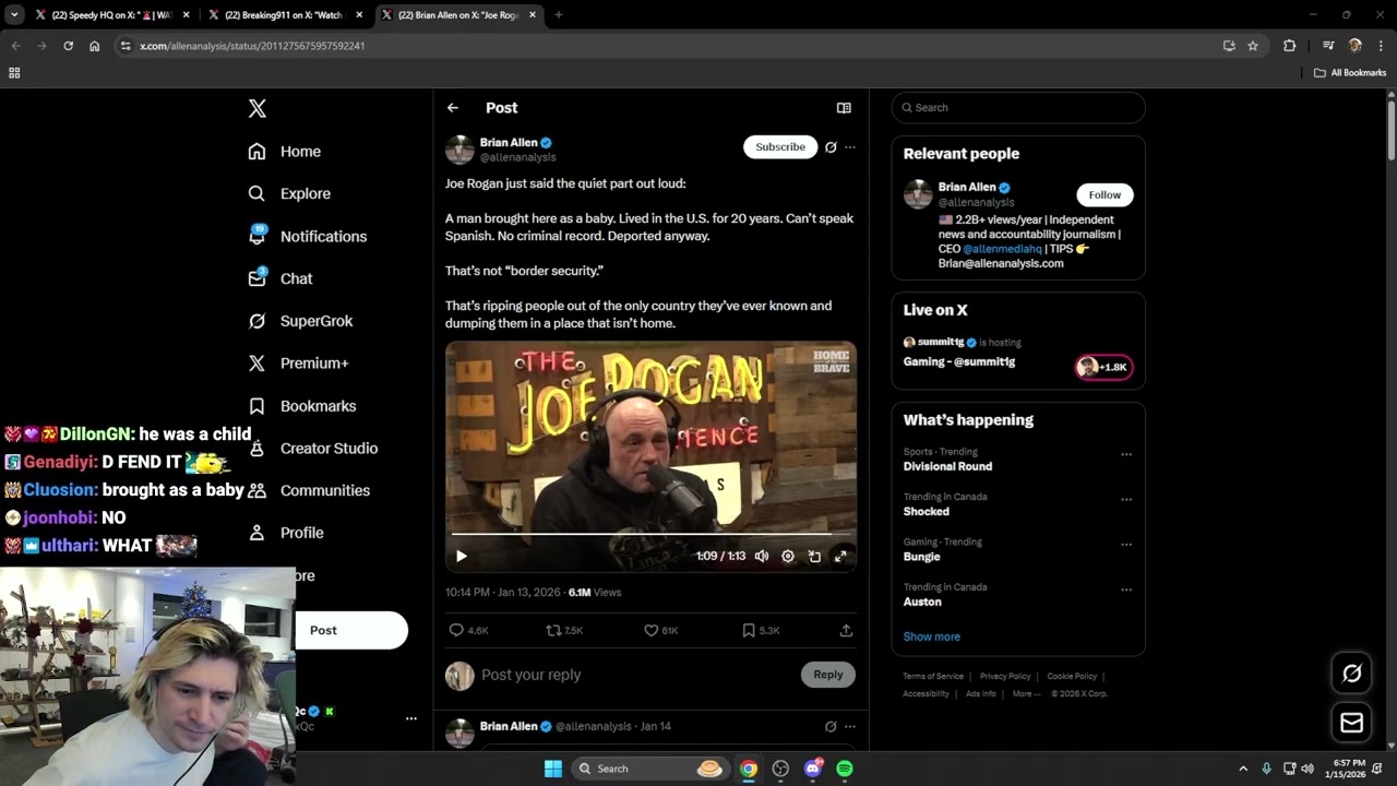 Joe Rogan tells a ICE Horror Story