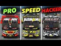 PRO Vs SPEED Vs HACKER Types Of BUSSID Players 