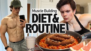 My Diet & Routine To Build Muscle | Grocery Haul + Easy Recipes