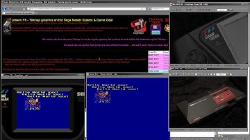 Z80 Assembly Programming Lesson P8 - Tilemap graphics on the Sega Master System & Game Gear