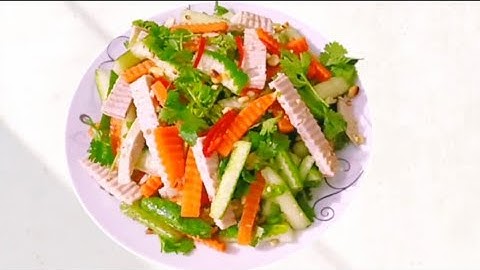 Nộm giò rau củ_cách làm nộm giò rau củ món ăn chống ngán