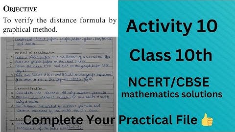 Maths Lab Activity 10 Class 10// Maths Practical// Class 10 Maths Activity Solution// CBSE board