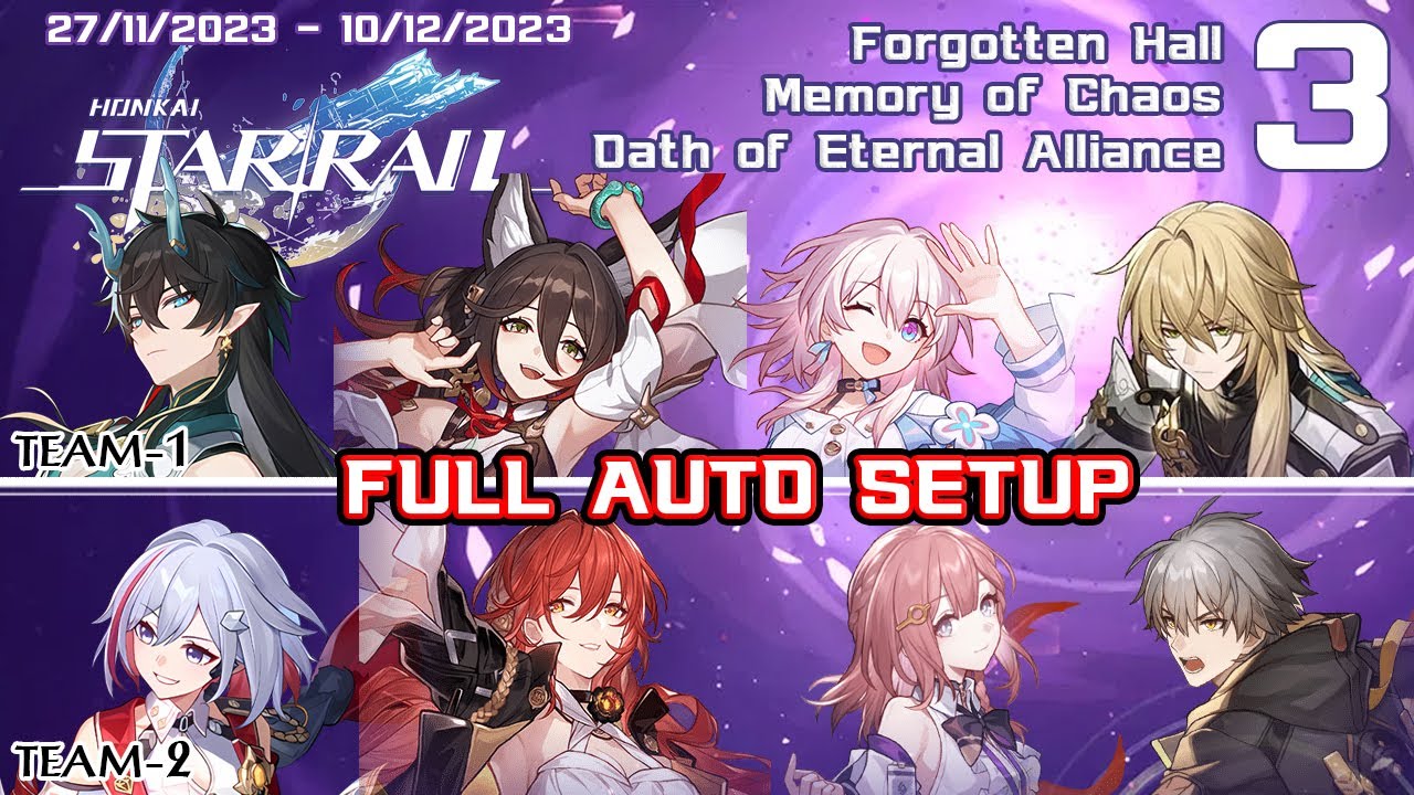 Memory of Chaos 3 - Full Stars - Dan Heng IL + Topaz - Auto - Oath of Eternal Alliance