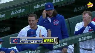 Frederick Freddie Cubs Anthony Rizzo Has Fun Chasing Down Freddie Freeman In A Pickle