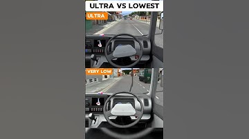 very low graphics 📈 and highest Graphics 📉  Truck Simulator Indonesia