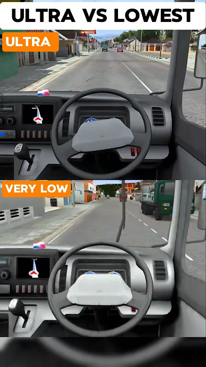 very low graphics 📈 and highest Graphics 📉  Truck Simulator Indonesia