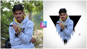 PicsArt  triangle pop out effect editing {picsart photo editing tutorial } Ashish creation & editz