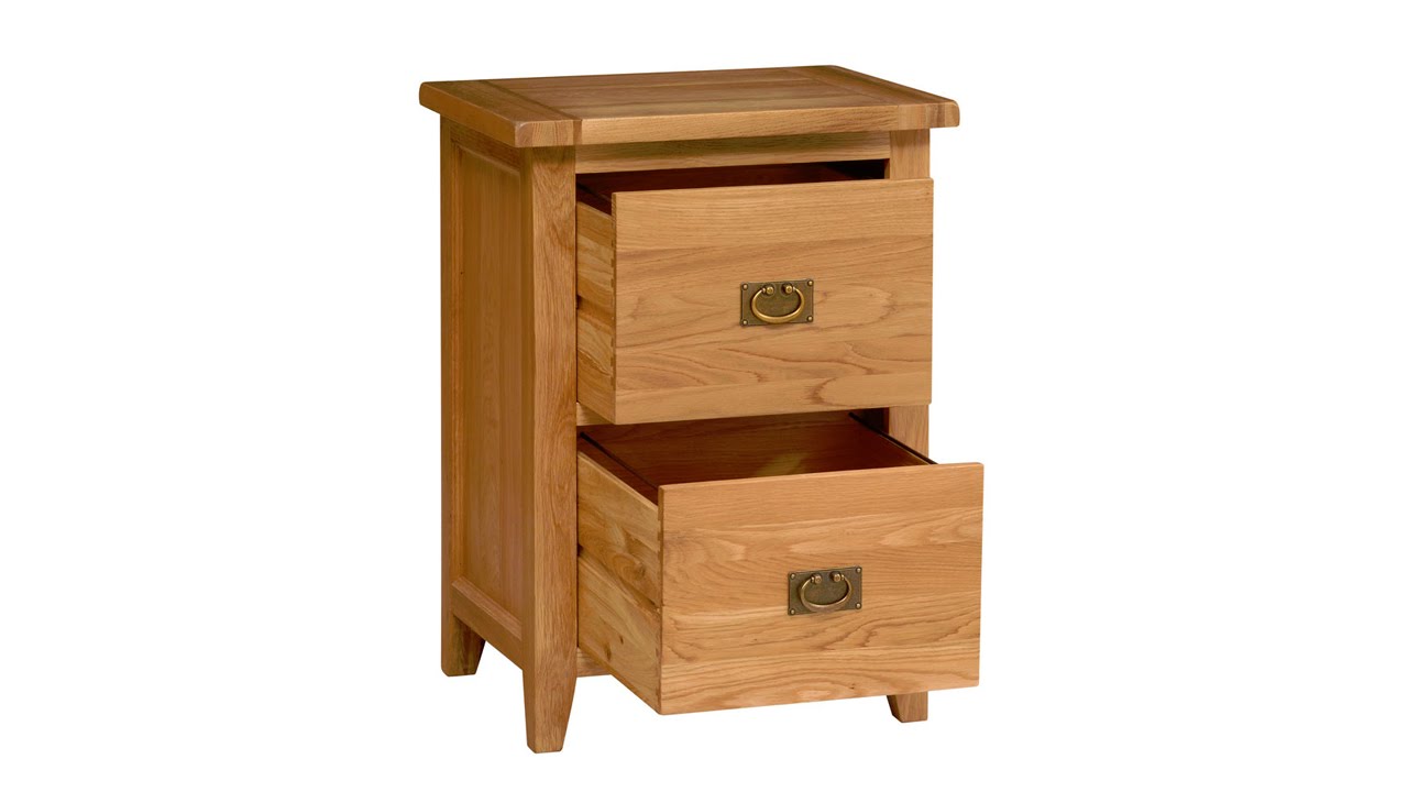 Vancouver Oak 2 Drawer Filing PineSolutions YouTube