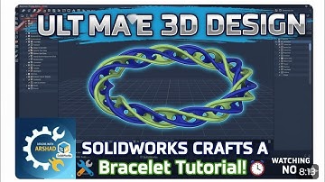 3D Bracelet in solidworks| Beautiful Twisted Pattern| Full Tutorial #cad #cad #bracelets #solidworks