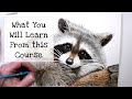 Raccoon Watercolor Course Preview