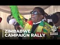 Zimbabwe election: President Mnangagwa holds a rally in the capital