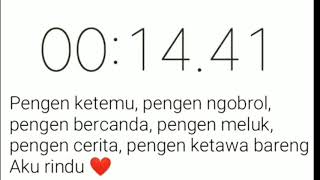 status wa rindu //(song kangen)