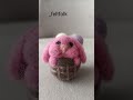 el yapımı keçeden sepette tavşan 🌸🐰 #needlefelting #cute #diy #kece #crochet #art