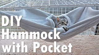 DIY Hammock with Pocket for cat