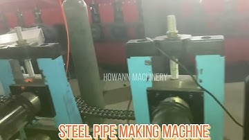 steel round pipe roll forming machine