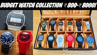 My Budget Watch Collection PART1⚡| BEST Casio, GShock, Timex INDIA 2022!