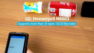 4G LTE Handheld Android Barcode Scanner IP66 , data collector with Honeywell Scanner for Warehouse screenshot 1