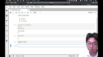 JupyterLabの操作解説
