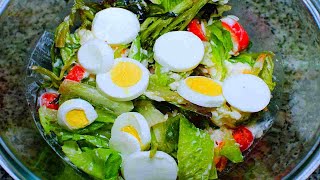 雞蛋生菜沙拉/Egg Lettuce Salad Recipe