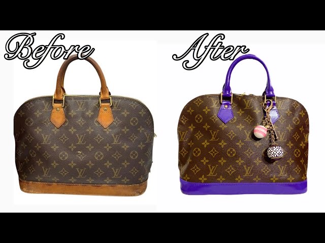 DIY With Me, Louis Vuitton Restoration Alma PM, How to Paint LV Leather