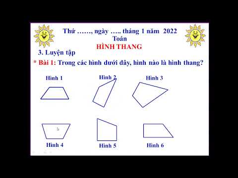 Khối 5: Tuần 18 - Thứ Sáu ngày 21/1/2022 Toán Hình thang