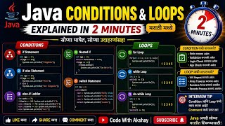 Java Conditionals && Java Loops Explained Simply in 2 Minutes