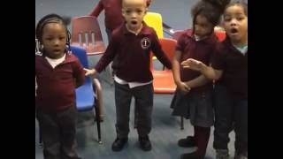 Kid's mannequin challenge