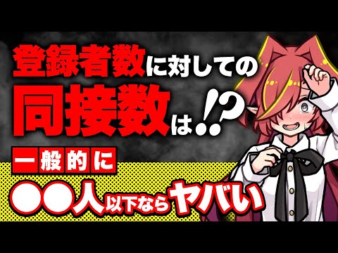 【同接が伸びない？！】登録者数に対して同時接続数はどれくらいが適正なのか？【Vtuberクエスト】