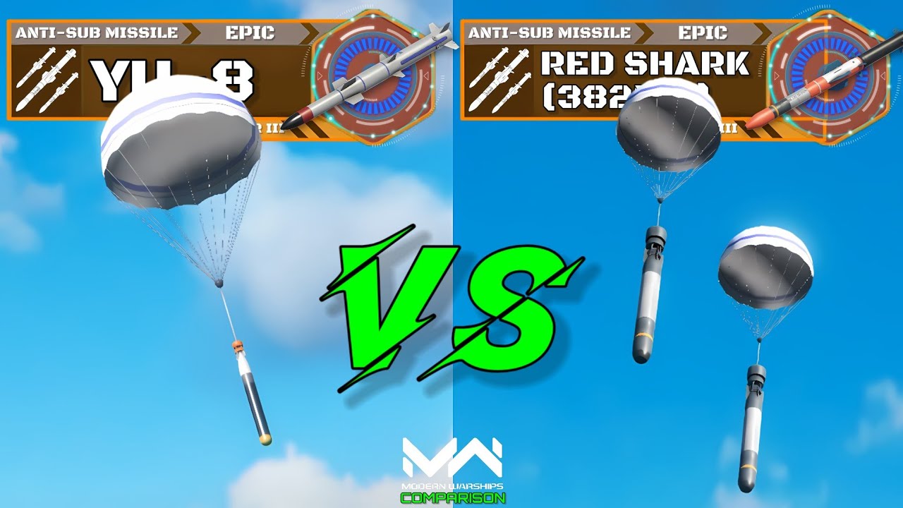 Anti-Submarine Missile Comparison! | YU-8 VS Red Shark (382mm) | Modern Warships