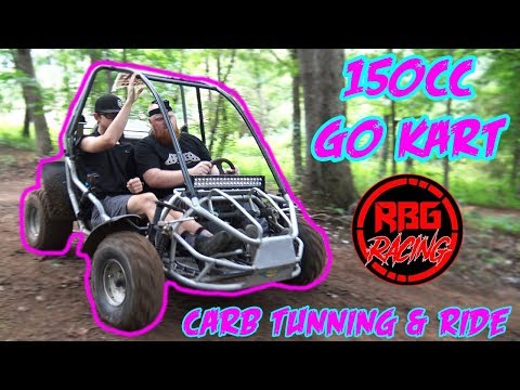 150cc-go-kart-carburetor-tuning-&-ride