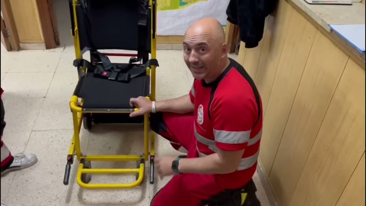 Silla eléctrica evacuación transporte(silla trineo eléctrica)silla rescate eléctrica.silla eléctrica