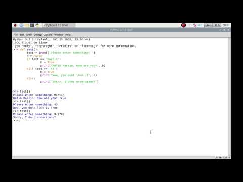 How to use boolean in Python3 IDLE on your Raspberry Pi Raspbian, Raspberry Pi OS or Linux.