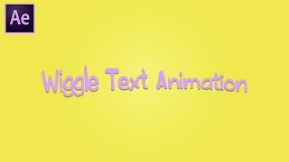 Celebrity Wiggle Text Animation Tutorial | Ben Holloway Profile