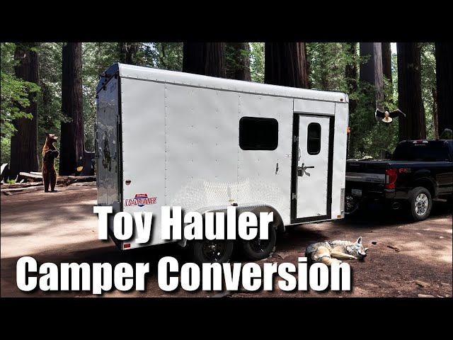 7x14 Toy Hauler Camper Cargo Trailer