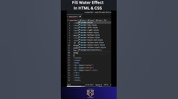 Fill Water Effect | HTML & CSS #htmlcss #waterfall #effects