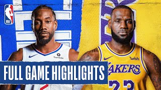 Clippers At Lakers Full Game Highlights July 30 2020 Youtube