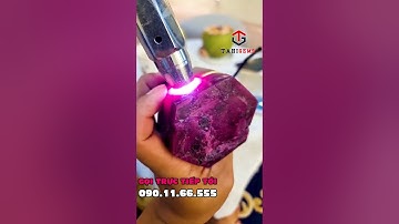 Ruby thô trước khi chế tác vòng tay hạt tròn cao cấp tại TahiGems