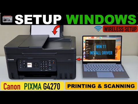 Canon Pixma G4270 Printer Setup Windows, Install Driver & Software, Printing & Scanning Video.