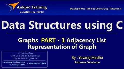 Data Structures using C Part 29 - Adjacency List Representation of Graph in c programming
