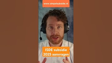 ISDE subsidie 2025