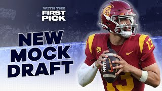 Updated 2024 NFL Mock Draft Top 10 I Commanders trade up to #1 to pick Caleb Williams