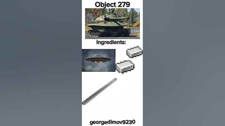 Tank ingredients Object 279 #warthundermemes #warthunder