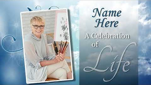 Celebration of Life Title Slide for Photopia