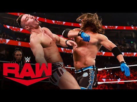 AJ Styles vs. Theory: Raw, July 18, 2022