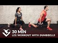 30 Minute Home Leg Workout with Dumbbells for Women & Men - Lower Body Bodybuilding Legs Workout