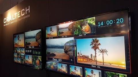 IBC 2016: Craltech LCD Monitors, Multiviewers and Quad-Split Solutions