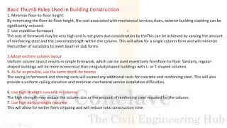 Thumb Rules Formula for Civil Engineers &Quantity Surveyors |