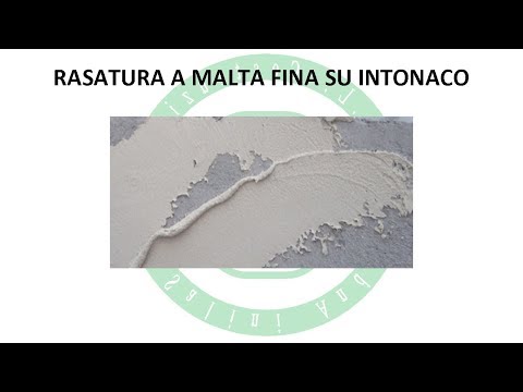 Rasatura a Malta Fina su Intonaco